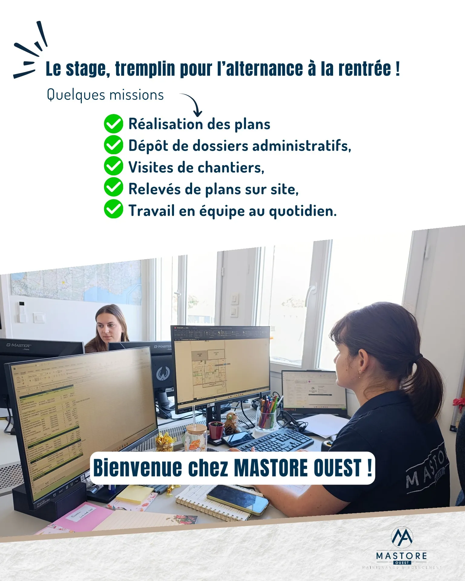 Emmy Brossard, Mastore Ouest